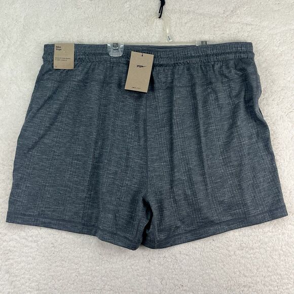 NWT Small Sm Nike YOGA Shorts Dri-FIT 5" Inseam Unlined Gym Grey FB7786-065 Mens - Picture 4 of 7
